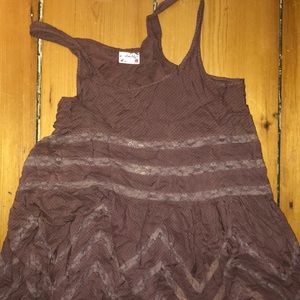 Free people purple trapeze dress size small